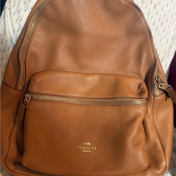 Coach Handbags - Coach Tan Leather Women's Backpack